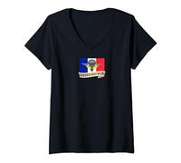 Militaire Saint-Michel patron Parachutiste France armée T-Shirt avec Col en V