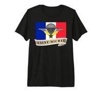 Militaire Saint-Michel Patron Parachutiste France armée T-Shirt Haut de Gamme