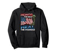 Militaire Service Honor The Dead Heal The Wounded Warrior Sweat à Capuche