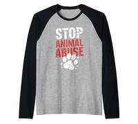 Militant Droits Animaux Amour Végan Respect Protection Manche Raglan