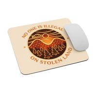 Militantisme pour Les Droits des Peuples Autochtones : Personne N’Est Illégal sur Les Terres Volées Tapis De Souris Gaming Antidérapant Tapis De Souris Petit Mouse Pad pour Voyage Bureau 25X30Cm
