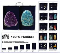 Sammelvitrinen ALU Maxi Flex 2 cases 235x133x64mm 2x 235x271x64mm Safe 5775-2
