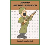 Military and Armed Forces Word Search Puzzle Book: Easy to Read Print I 6x9 inches, 110pages I 50+Puzzles...Gift, Army, Military, Games, Focus, ... Patriot, Holidays, Fun, Mind, War, Battles