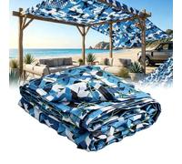 Military Camouflage Net 2x8m Couleur de l'océan 210D Tissu Oxford Reinforced Large Size 3X4m 3X5m 4x6m 6x6m Ideal for Shade Net Camouflage Hunting Garden Decoration Photo Terrace Awnings