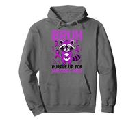Military Child Month Raccoon, Purple Up for Military Kids Sweat à Capuche