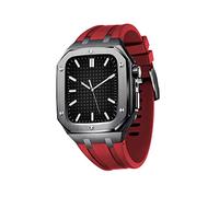 Military Metal Case for Mod Kit Accessories Series 7 SE 6 5 4 Metal Protective Cover Case with Silicone Strap Shockproof Bumper 45mm 44mm