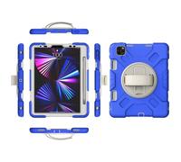 Military Rugged Protective Shockproof Triple Cover pour iPad Pro 11" 2021/2020/2018 Porte-Stylo - Support Rotatif à 360° - Dragonne