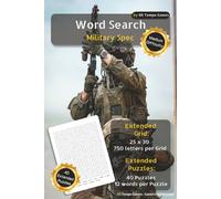 Military Spec Army Word Search Puzzle Book: Word Searches about Army, Military, Soldiers and More | 6x9 inches, 81 pages | 40 Extended Puzzles | 750 Letter Grid Box | For Holidays and Free Time