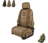 Military-Style Auto Seat Protectors, New Tactical Seat Covers (#C) | Multi Pocket Storage Webbing Adjustable Strap, Thick Quilted Comfort, Quick Setup, for Trucks,SUVs & Long-Distance Driving