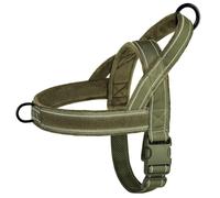 Military Tactical Reflective Nylon Dog Training Camping Harness Gite pour Labrador Shepherd Golden Retriever Bulldog,Vert,XL