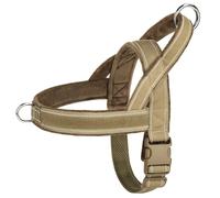 Military Tactical Reflective Nylon Dog Training Camping Harness Gite pour Labrador Shepherd Golden Retriever Bulldog,Kaki,S