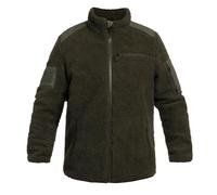 Military Wear Tactical Teddyfleece Vert Olive XL | Veste Tactique avec 5 Poches | Polaire Militaire avec Velcro | Équipement Forces Spéciales et Survie | 100% Polyester