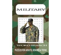 Military Word Search Puzzle Book: Word Search with Easy to Read Print About Army, Marine Corps, Air Force, Military | 6x9 Inches, 110 Pages, 50+ Puzzles, Gift for Vacation and Free Times