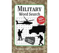 Military Word Search Puzzle Book: Word Searches with Easy to Read Print about Military, Armed Forces, Army and More | 6x9 inches, 110 pages | Gifts for Vacations, Holidays and Relaxation Time