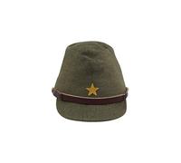 Militaryharbor Casquette en gabardine de l'armée japonaise IJA de la Seconde Guerre Mondiale, Olive Drab, L
