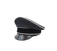 Militaryharbor WW2 German Allgemeine Elite General officer black Gabardine Visor cap II-60