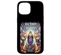 Militia of The Immaculata St Maximilian Kolbe Catholic Mary Coque pour iPhone 15