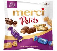 Milk & Cream 125g- Assortiment de Chocolats Fins Merci | Boîte de 125g - Confiserie Allemande Haut de Gamme- Super Idée de cadeau - Compatible avec Merci Petits