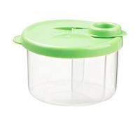Milk Formula Container To Go - 300ml Divided Milk Powder Dispenser - Portable Formula Storage Container For Travel, Home, Nursery, Vacation, Stroller Use Indoors & Outdoors