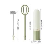 Milk Frother - Electric Handheld Mixer, Foam Maker for Coffee Latte Cappuccino, Cordless Battery Operated Device with Stainless Steel Whisk, Kitchen Gadget Home Tool for Baking Drinks