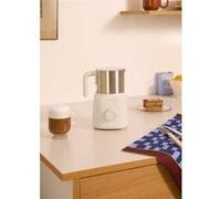 MILK FROTHER RETRO - Mousseur et chauffe-lait avec carafe amovible - Blanc cassé Blanc