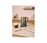 CREATE Mousseur et chauffe‑lait Rétro avec pichet amovible 350 ml chaud/froid 500 W vert sauge