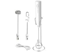 Milk Frother - Stirrer Électrique Portable Pour Lait | Sans Fil Mousse De Chocolat Chaude Avec 3 Vitesses Ajustables Pour Le Late Protéique Chocolat Chaud Thé Cappuccino Lait Art Pri