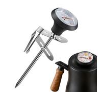 Milk Frothing Temperature Meter - Stainless Steel Probe Gauge With Clip