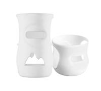 Milk Glass Bottle Silicone Sleeve - Food-Grade 12x7cm | Reusable Leakproof Airtight Shatterproof Cover For 120ml 240ml Bottles | Protective Milks Bo-ttle Sleeves For Kids Dishwasher Safe Avent Glasses