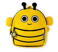 Milk&Moo Sac à Dos Zippé Pour Garçon en Bas Âge en Polyester, Sac à Dos Préscolaire Ergonomique Pour École/Pique-Nique/Voyage, Accesoire Scolaire, Sac à Dos Maternel Pour Enfant, Jaune