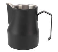 Milk Pitcher 304 Acier Inoxydable 350ml - Pichet à Latte avec Bec Verseur Anti - Goutte, Durable et Facile à Nettoyer - Parfait pour, Café et Usage Bureau (Noir mat 550 ml)