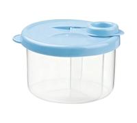 Milk Powder Dispenser - 300ml Milk Formula Container To Go | PP Divided Storage Box | Portable Three Compartment Organizer For Ьaby Feeding Travel Stroller Outdoor