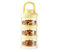 Milk Powder Dispenser - Powder Milk Container with Three Sections