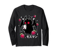 Milk-Shake à la Fraise Mothman Kawaii Cryptid Manche Longue