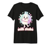 Milk Shake Food Pun Dairy Kawaii Drôle T-Shirt Haut de Gamme