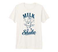 Milk Shake Food Pun Dairy Lover Funny T-Shirt Haut de Gamme