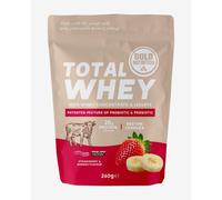 Milk-shake GoldNutrition Total Whey goût framboise et banane (260 g)
