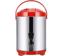 Milk Tea Bucket Insulated Barrel, Boiler Warmer Coffee Urn, Stainless Steel Hot Water Kettle Dispenser With Cover And Spigot, For Hot Water Or Beverage(A-14L)