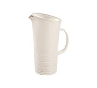 Guzzini – Carafe Tierra avec couvercle en plastique recyclé 1,8 L Blanc Lait