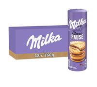 Milka - 18 paquets de Choco Pause - Biscuits fourrés au chocolat au lait - (18x260g)
