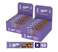 Milka - 2 Présentoirs de 30 barre de Chocolat au Lait - (2x30x45g)