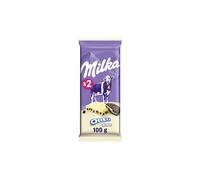MILKA - 2 Tablettes au Chocolat Blanc Milka Oreo 100g - Biscuits Oreo - Lot de Tablettes au Milka Oreo - Lot de 2x100g
