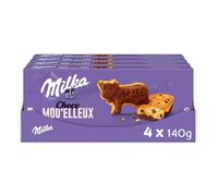 Milka - 20 sachets de Choco Moelleux - Gâteaux aux pépites de chocolat - (4x140g)