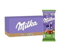 Milka - 36 tablettes de chocolat au lait et aux noisettes entières - (36x100g)