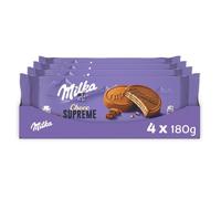 Milka - 4 paquets de Choco Suprême - Biscuits gaufrettes enrobés au chocolat au lait - (4x180g)