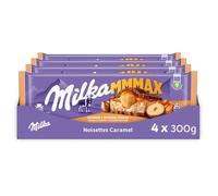 Milka - 4 Tablettes MMMax de chocolat au lait noisettes et caramel - (4x300g)