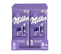 Milka - 9 tablettes de chocolat Au Lait du Pays Alpin - (9x100g)