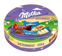 Milka and Friends Osternest 1 x 196g, Bunter Ostermix aus köstlichen Schokoladenvariationen
