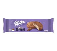 MILKA - Biscuits Gaufrettes Enrobés Au Chocolat Au Lait, Choco Suprême, 180 g - Lot De 4