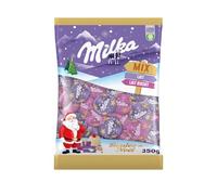 Milka Boules de Noël - Chocolats de Noël - 2 Goûts : Lait et Lait Biscuits - Chocolat à Offrir - Idée Cadeau - 350 g